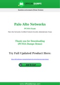 PCNSA Dumps - Pass with Latest Palo Alto Networks PCNSA Exam Dumps