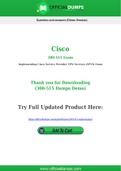 300-515 Dumps - Pass with Latest Cisco 300-515 Exam Dumps