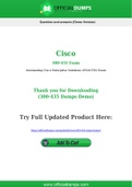 300-435 Dumps - Pass with Latest Cisco 300-435 Exam Dumps