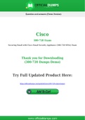 300-720 Dumps - Pass with Latest Cisco 300-720 Exam Dumps