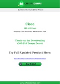 300-610 Dumps - Pass with Latest Cisco 300-610 Exam Dumps