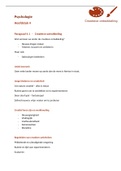 Samenvatting NU Pedagogisch Werk  Basisboek Opvoeding en Ontwikkeling leerboek  + online, ISBN: 9789001872267  Psychologie