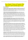 Case Study 5 Tests of Controls The Revenue and Cash Receipts Cycle-Douglas Latino