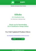 ACA-CloudNative Dumps - Pass with Latest Alibaba ACA-CloudNative Exam Dumps