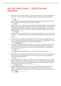 QNT 561 FINAL EXAM 1 &ndash; QUESTION AND ANSWERS