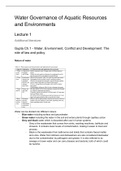 Samenvatting  Water Governance of Aquatic Resources and Environments