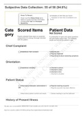 NURS 201 Focused Exam Pain Completed Shadow Health Subjective graded A