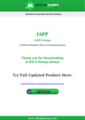 CIPP-E Dumps - Pass with Latest IAPP CIPP-E Exam Dumps
