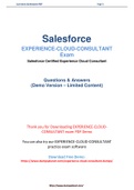 Salesforce Salesforce Consultant Dumps Easily Available In PDF Format