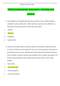 NCLEX Cardiovascular Exam 2020 &ndash; Questions and  Answers