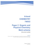 AS and A-Level Chemistry  Mark Scheme Instructions for Examiners 