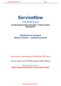 ServiceNow CIS-PPM Dumps Easily Available In PDF Format