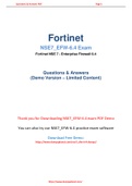 Fortinet NSE7_EFW-6.4 Dumps Easily Available In PDF Format