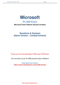 Microsoft PL-600 Dumps Easily Available In PDF Format