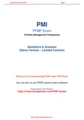 PMI PfMP Dumps Easily Available In PDF Format