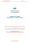 HP HPE0-J68 Dumps Easily Available In PDF Format