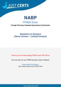 NABP FPGEE Dumps Easily Available In PDF Format
