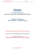 Oracle 1z0-1087-20 Dumps Easily Available In PDF Format