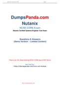 New Reliable and Realistic Nutanix NCSE-Core Dumps