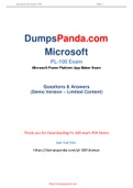  New Reliable and Realistic Microsoft PL-100 Dumps
