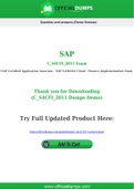 C_S4CFI_2011 Dumps - Pass with Latest SAP C_S4CFI_2011 Exam Dumps