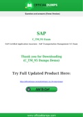 C_TM_95 Dumps - Pass with Latest SAP C_TM_95 Exam Dumps