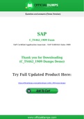 C_TS462_1909 Dumps - Pass with Latest SAP C_TS462_1909 Exam Dumps