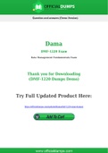 DMF-1220 Dumps - Pass with Latest Dama DMF-1220 Exam Dumps