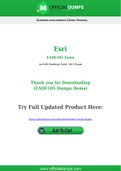 EADE105 Dumps - Pass with Latest Esri EADE105 Exam Dumps