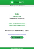 Exin-CDCP Dumps - Pass with Latest Exin-CDCP Exam Dumps