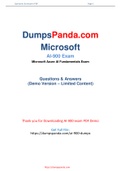 New Reliable and Realistic Microsoft AI-900 Dumps