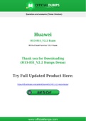 H13-811_V2-2 Dumps - Pass with Latest Huawei H13-811_V2-2 Exam Dumps