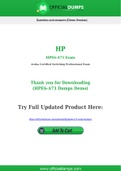 HPE6-A73 Dumps - Pass with Latest HP HPE6-A73 Exam Dumps