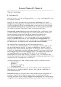 Samenvatting thema 3 & thema 4 van Biologie voor jou 5A en 5B