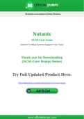NCSE-Core Dumps - Pass with Latest Nutanix NCSE-Core Exam Dumps