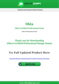 Okta-Certified-Professional Dumps - Pass with Latest Okta-Certified-Professional Exam Dumps