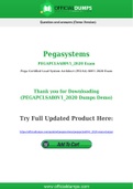 PEGAPCLSA80V1_2020 Dumps - Pass with Latest Pegasystems PEGAPCLSA80V1_2020 Exam Dumps