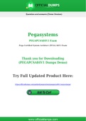 PEGAPCSA84V1 Dumps - Pass with Latest Pegasystems PEGAPCSA84V1 Exam Dumps