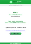 Slack-Certified-Admin Dumps - Pass with Latest Slack-Certified-Admin Exam Dumps