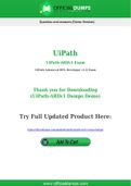 UiPath-ARDv1 Dumps - Pass with Latest UiPath-ARDv1 Exam Dumps