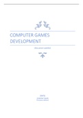 Unit 8 Computer Games Development Distinction achieved
