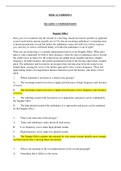 Exam (elaborations) HESI A2 VERSION 1 READING COMPEHENSION Questions And Answers (HESI A2 VERSION 1 READING COMPEHENSION) 
