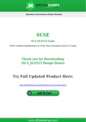 SCA_SLES15 Dumps - Pass with Latest SUSE SCA_SLES15 Exam Dumps