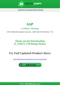 C_TAW12_750 Dumps - Pass with Latest SAP C_TAW12_750 Exam Dumps