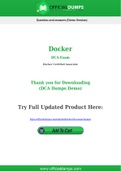 DCA Dumps - Pass with Latest Docker DCA Exam Dumps