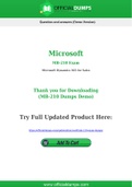 MB-210 Dumps - Pass with Latest Microsoft MB-210 Exam Dumps