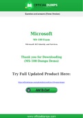 MS-100 Dumps - Pass with Latest Microsoft MS-100 Exam Dumps