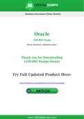 1Z0-082 Dumps - Pass with Latest Oracle 1Z0-082 Exam Dumps