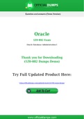 1Z0-082 Dumps - Pass with Latest Oracle 1Z0-082 Exam Dumps