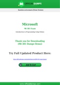 98-381 Dumps - Pass with Latest Microsoft 98-381 Exam Dumps